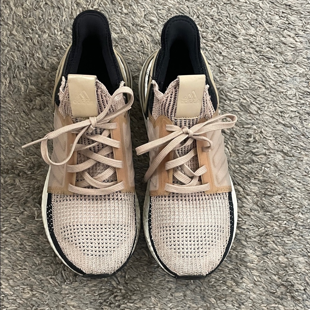 Adidas Knit Sneakers in Beige and Black